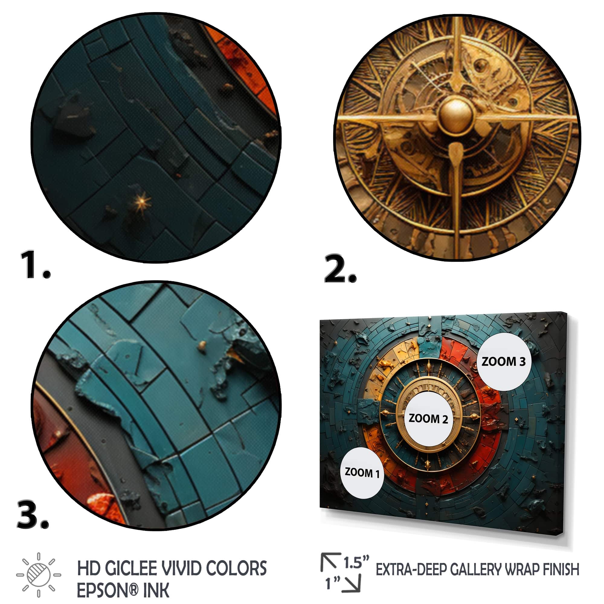 Designart "Astrology Zodiac Wheel" Astrology Canvas Wall Art Set Bed Bath & Beyond 39446456